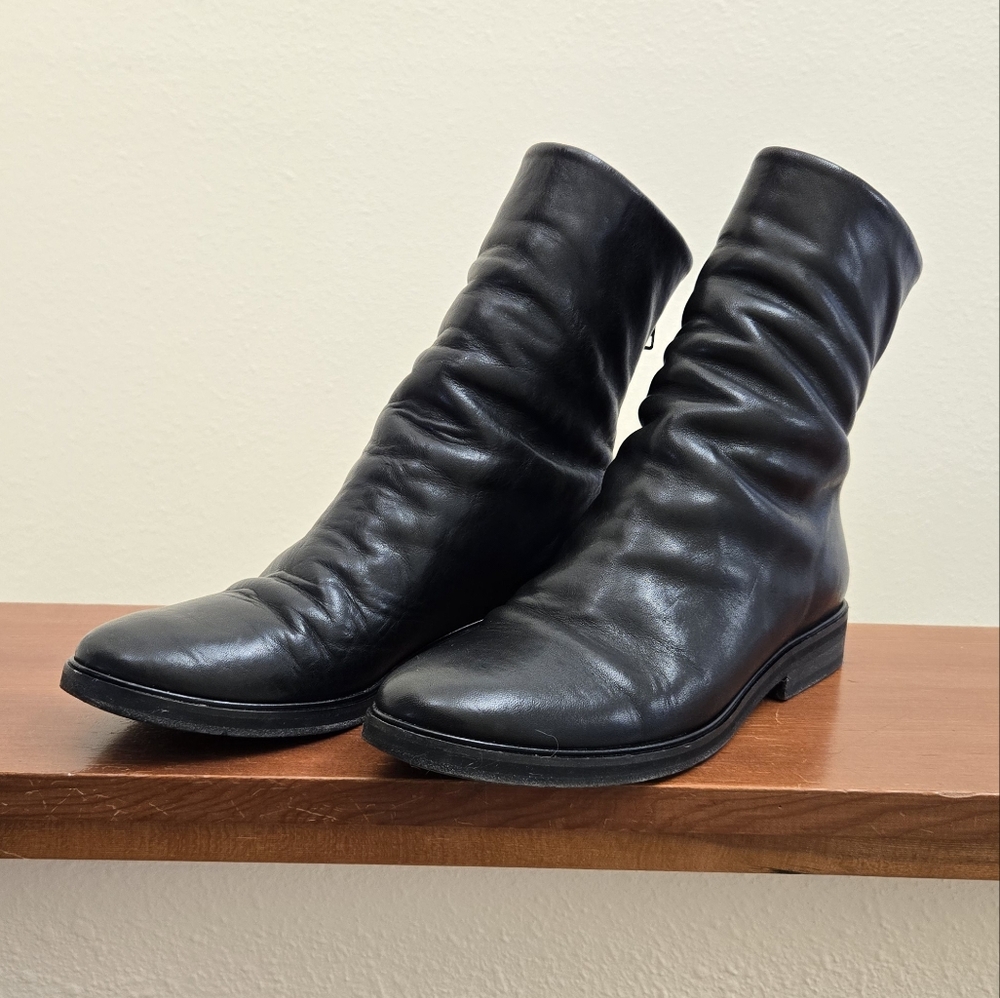 Wrinkle Ankle Boots